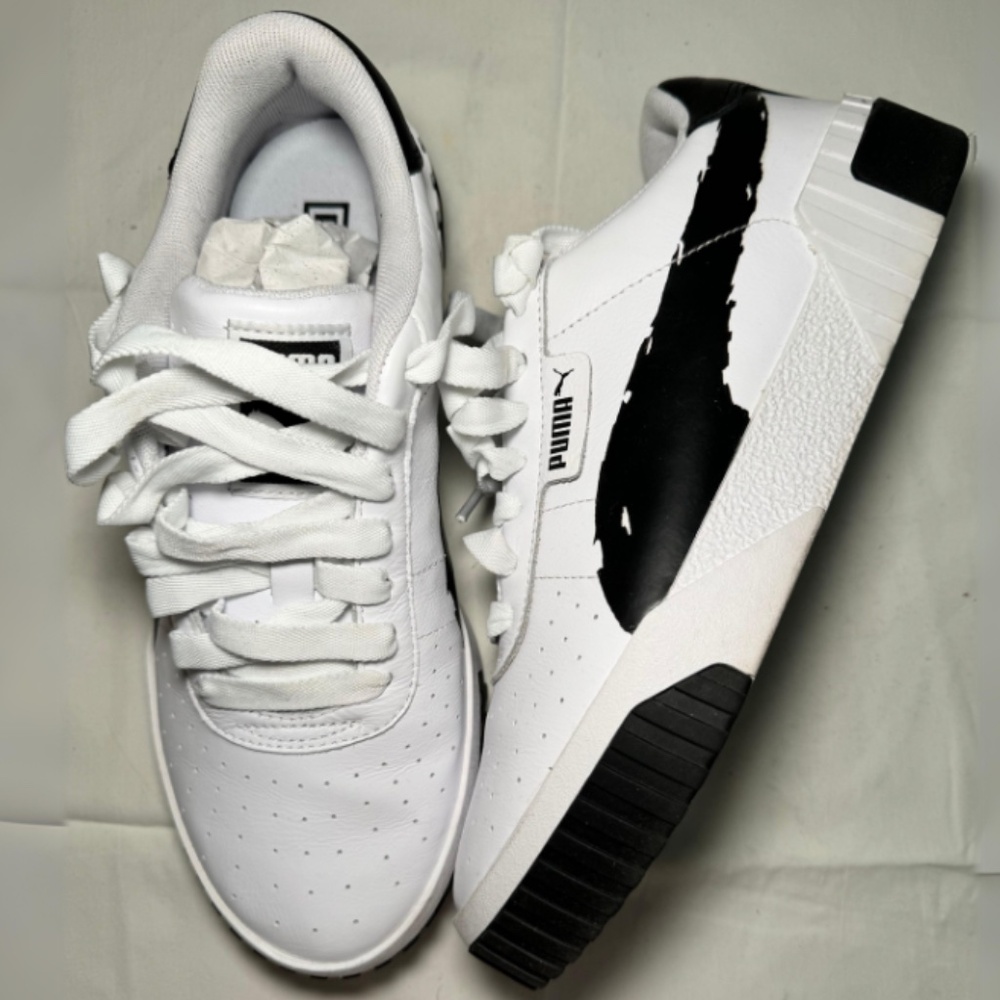 Puma Cali Brushed wns white&black Sneakers